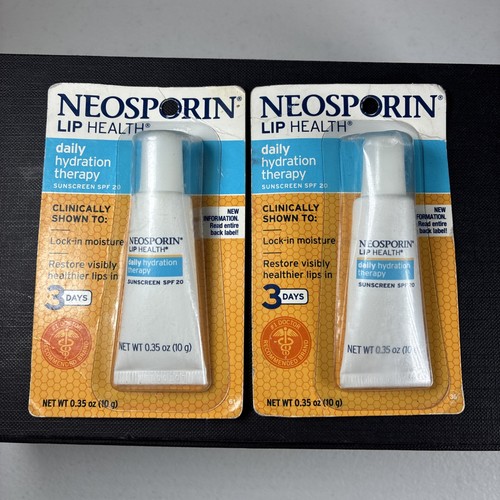 Neosporin Lip Health Daily Hydration Therapy SPF 20 RARE Lot DISCONTINUED 2015