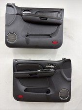 07-09 Cadillac Escalade Set Of Front Interior Power Door Panels Oem Black