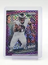 A.J. BROWN 2025 PANINI PRIZM PURPLE POWER /49 #253 PHILADELPHIA EAGLES Q3948