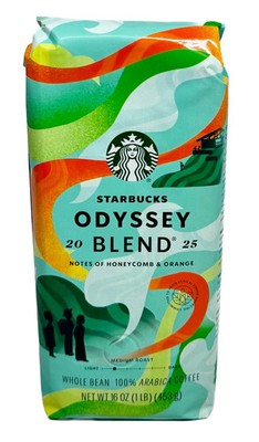 Starbucks Odyssey Medium Roast Whole Bean Coffee 1lb 16oz 453g Bag