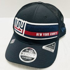 New Era New York Giants Stripe Trucker 9SEVENTY Stretch Snap Hat Cap Adjustable