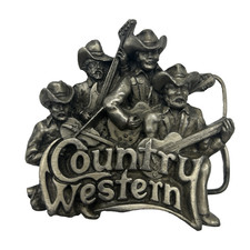 Vintage 1981 Bergamot Brass Works Country Western Belt Buckle USA Made