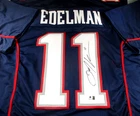 Julian Edelman / Autographed New England Patriots Custom Football Jersey / COA