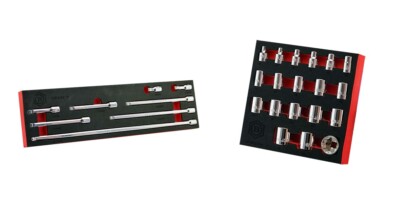 8-TEILIGES 3/8 ZOLL WACKEL-VERLÄNGERUNGS-SET + STECKSCHLÜSSELSATZ (12 PUNKT) VON BRITOOL HALLMARK