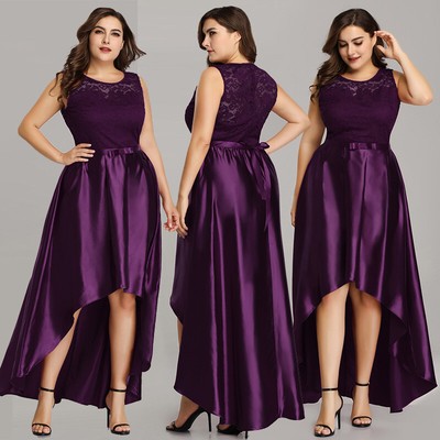 plus size purple cocktail dress