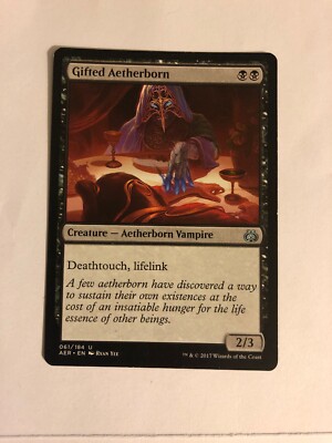 4x Gifted Aetherborn (Aether Revolt)  MTG Near Mint Black Creature Cards