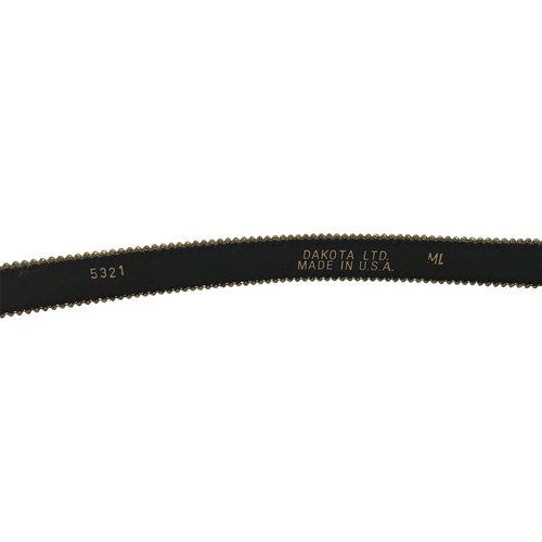 Vintage DAKOTA LTD Women's Size ML Multicolor Skinny Leather Belt Made in USA - Picture 4 of 4