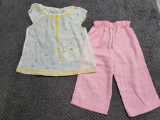 Vintage Buster Brown Pink Outfit Size 18 Month Toddler Girls 2pc Shirt  Pants