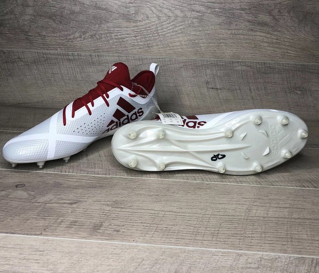 Adidas Adizero Low Top White/Red Football Cleats Mens Size 15 | eBay