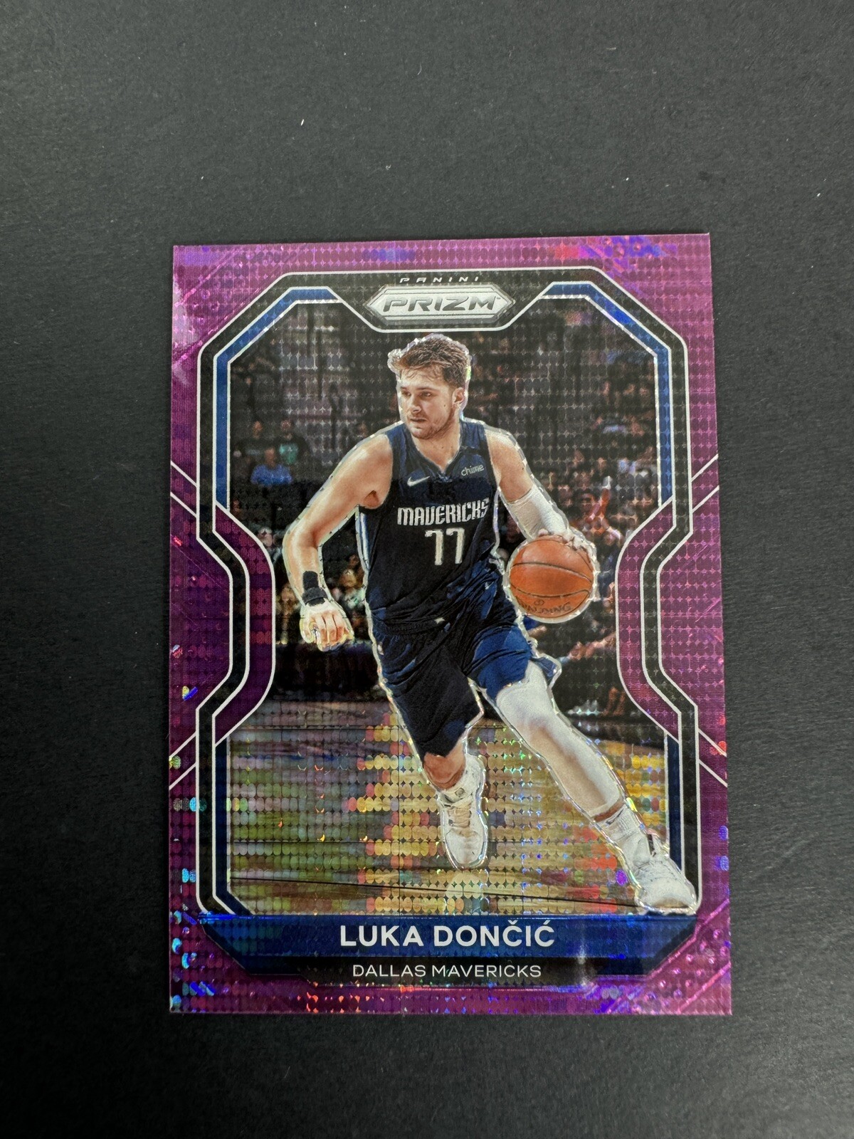 2020-21 Panini Prizm Luka Doncic Purple Pulsar Prizm /35 #32 Dallas Mavericks