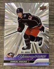 2023-24 Upper Deck Series 2 Samuel Knazko Outburst Young Guns YG Rookie RC #483