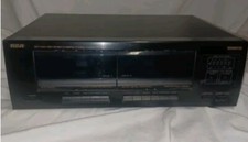 RCA SCT-520 Dual Cassette Deck - Black  Tested High Speed Dubbing