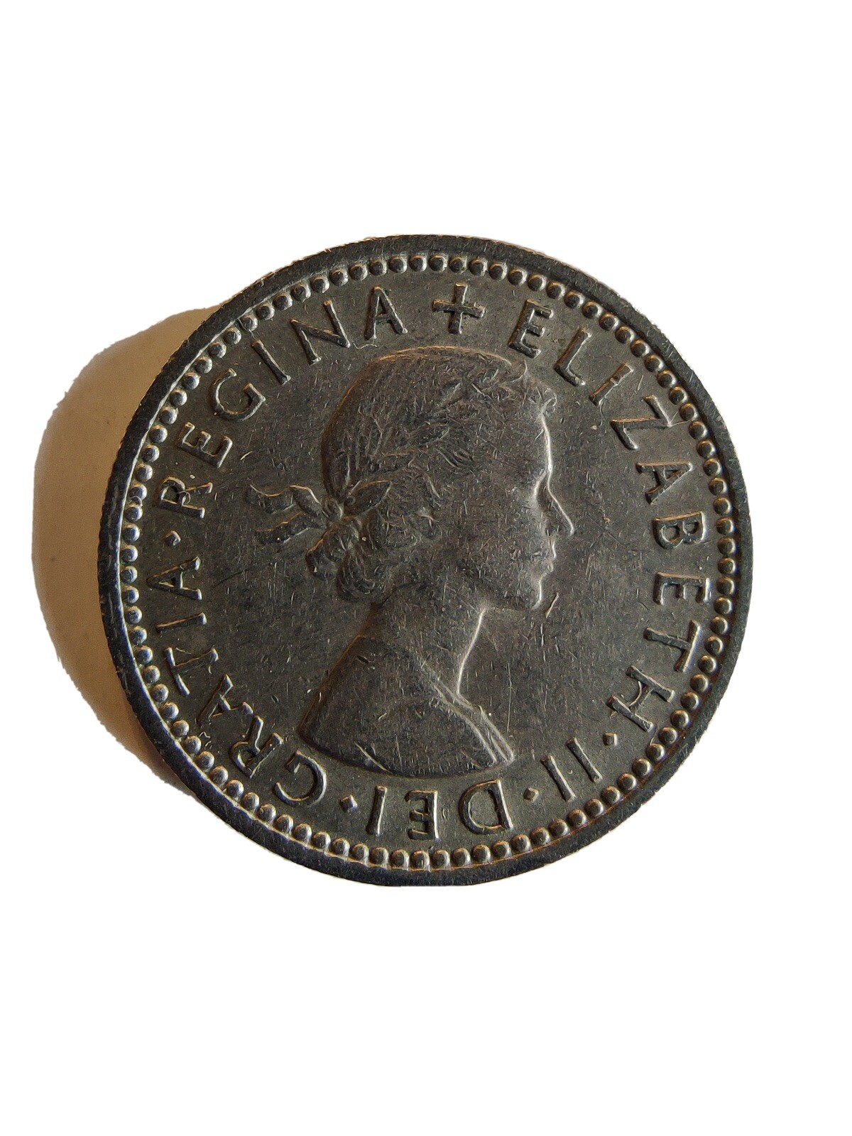 Elizabeth II Dei Gratia Regina Six Pence 6 Pence 1958 Queen Elizabeth 2