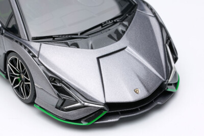 EIDOLON 1/43 Lamborghini Sian FKP 37 2019 with Stripe Grigio Lynx
