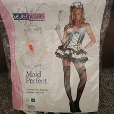 Adult Small Maid Perfect Costume Halloween Dress-up 