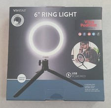 LED Ring Light: Vivitar 6" inch- USB- Vlogging Kit