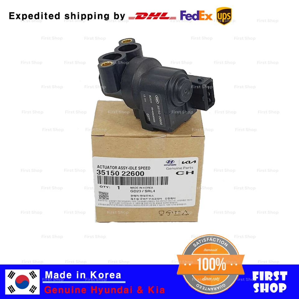 Válvula de control de velocidad en vacío 3515022600 para Hyundai Elantra Tiburon Getz Kia Spectra Foto 2 de 3