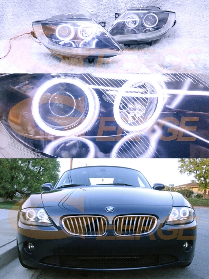 For BMW Z4 E85 E86 2003 - 2007 2008 Ultra bright COB Led Angel Eyes Halo Rings - Image 2 of 4