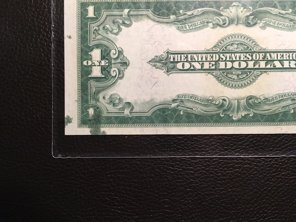 1.00 1923 Large Silver Certificate Error Ink Smear PMG 58 EPQ Hard To Find Note - Image 4 of 4