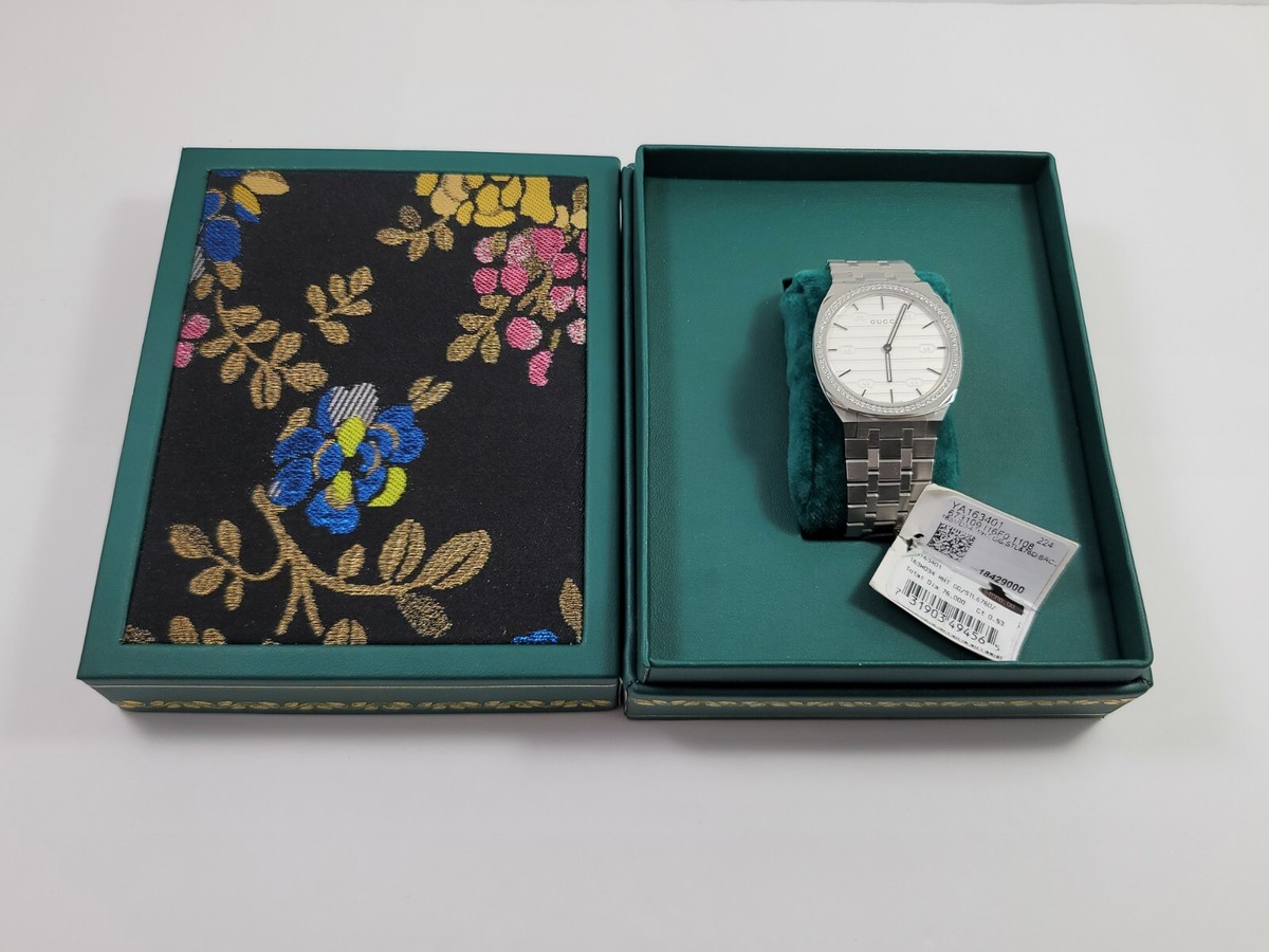 ※訳あり　新品　GUCCI　腕時計　YA163401　ダイヤ　25H　34ミリ 訳あり 新品 GUCCI 腕時計 YA163401 ダイヤ 25H 34ミリ - メルカリ