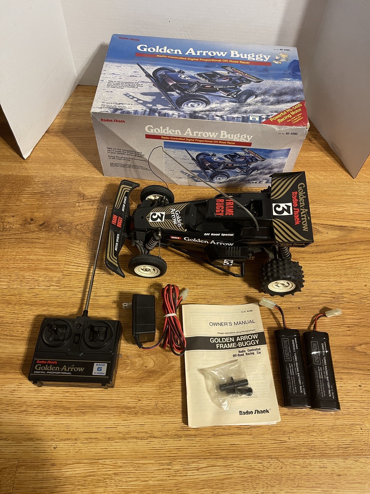 Vintage Radio Shack Golden Arrow Buggy RC Car COMPLETE IN BOX Tested