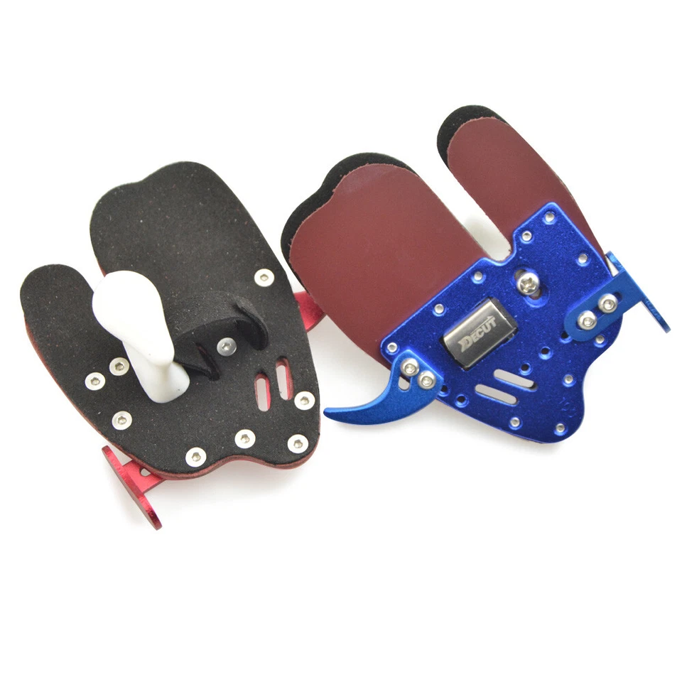 DECUT Archery Finger Guard Tab Guard Glove Protector Gear LH RH Aluminum Hunting - Image 4 of 4