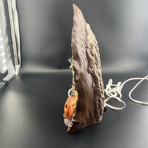 Ceramic Witch Light Up Halloween Jack O' Lantern Scary Tree Bat Ball Vintage SEE - Picture 13 of 19
