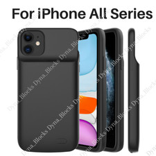For iPhone 12 13 14 11 8 External Battery Charger Case Power Bank Charging Cover