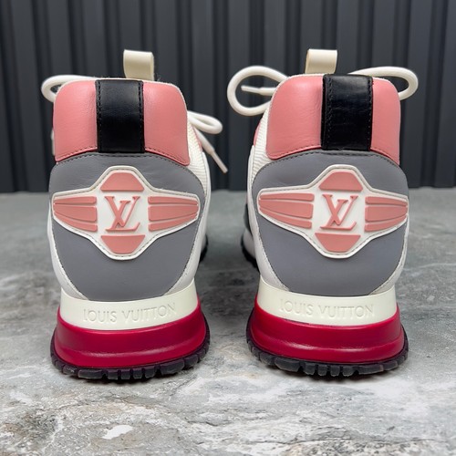 Sneakers Louis Vuitton Run Away Logo Bianco Maglia Pelle 5 UK o 8 US o 38 EUR - Foto 7 di 11
