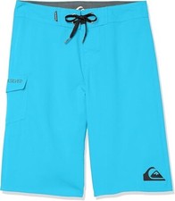 Quiksilver Youth Boys Blue Boardshorts Swim Trunk Drawstring Size 26 NWT