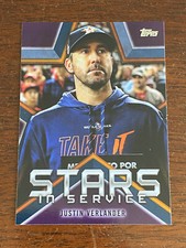 2021 Topps Series 1 Stars in Service Insert Justin Verlander SIS-24 Astros