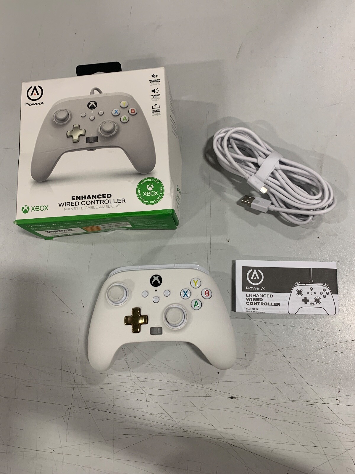 PowerA Enhanced Wired Xbox Controller Mist White