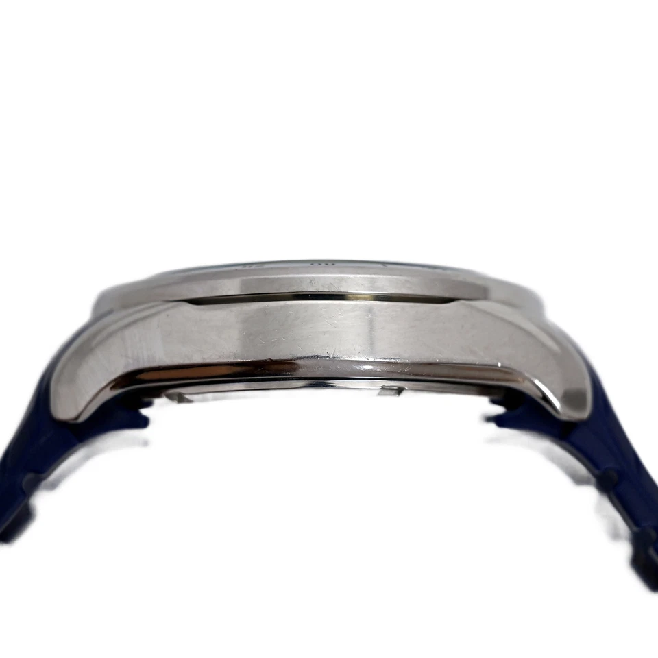 Pulsar Chronograph Stainless Steel Men's Blue Dial Blue Rubber Watch 44mm - image 4 of 4