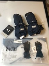 MCTi Kids Mittens Waterproof Winter Ski Warm Sherpa Lined Long Cuff with String