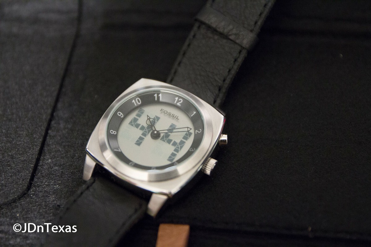 【FOSSIL】BIGTIC(ビッグティック)・黒色 VINTAGE Fossil Mens Watch Big Tic Stainless Black Rubber