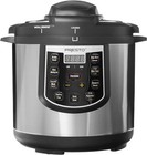 Presto 02141 6-Qt Electric Pressure & Slow Cooker Black, Silver, Stainless Steel