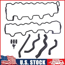 FOR MERCEDES V8 C CL CLK CLS E G ML S SL SLK VALVE COVER GASKET + BREATHERS HOSE