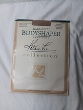 Kathie Lee Silky Sheer Bodyshaper Pantyhose Oatmeal Sz Medium Control Top Lycra