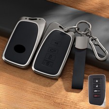 Aluminum Alloy Leather Car Key Fob Case Cover For Lexus LX IS GS RX ES NX LS RC