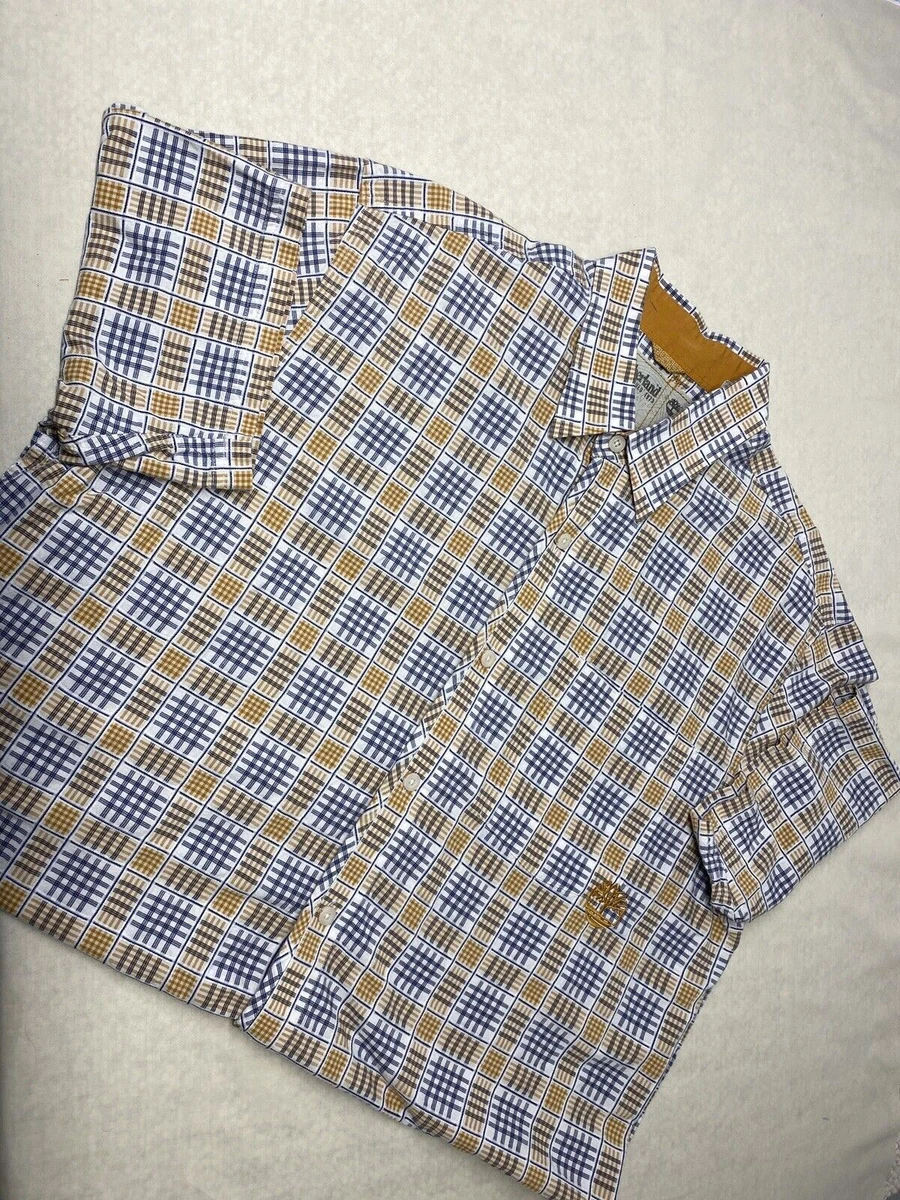 Camisa Para Hombre Timberland XL Informal A Cuadros Con Botones eBay