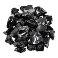 Rough Black Obsidian Crystals Stone Chunks Bulk Raw Natural Healing Gemstones