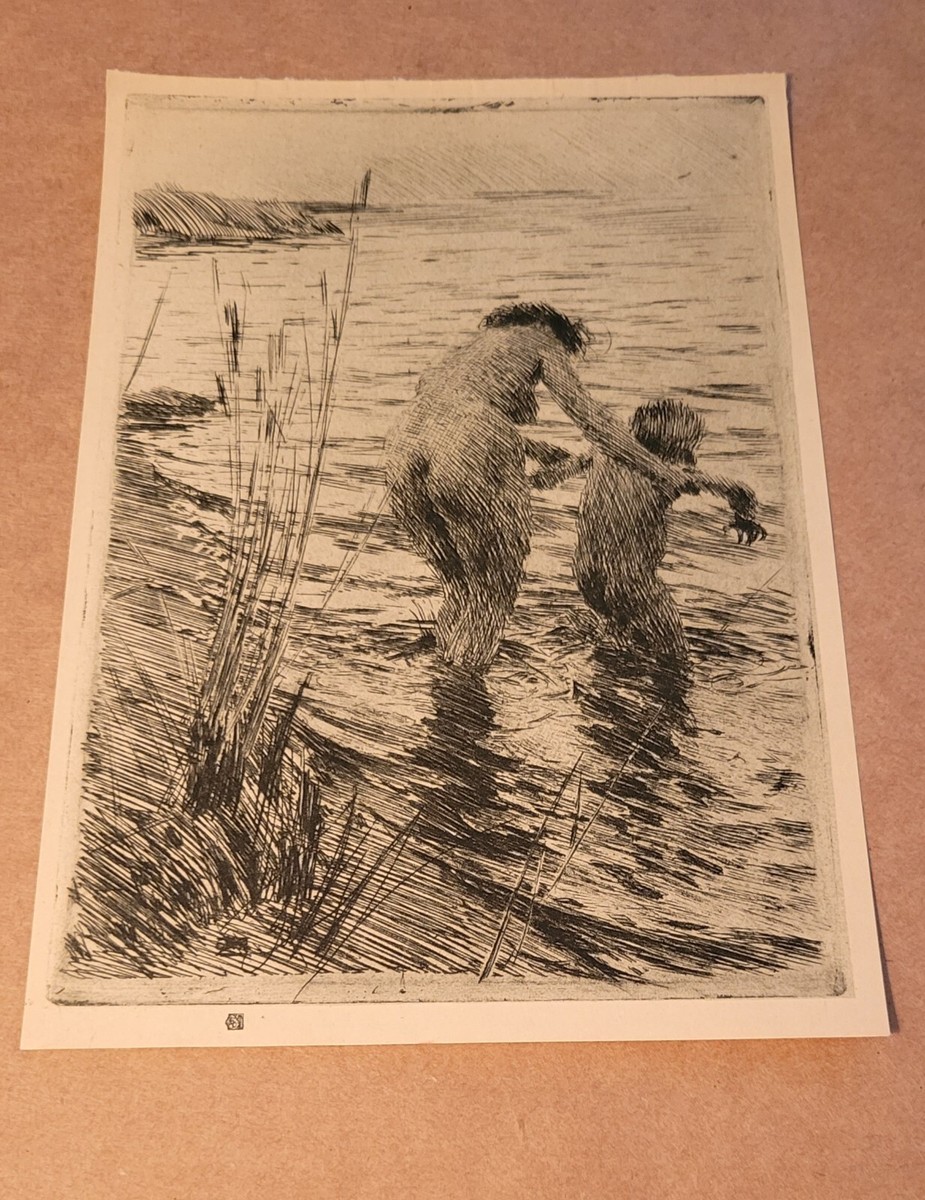 アート・デザイン・音楽 Anders Zorn Anders Zorn 1925 Litho Une Premiere | eBay