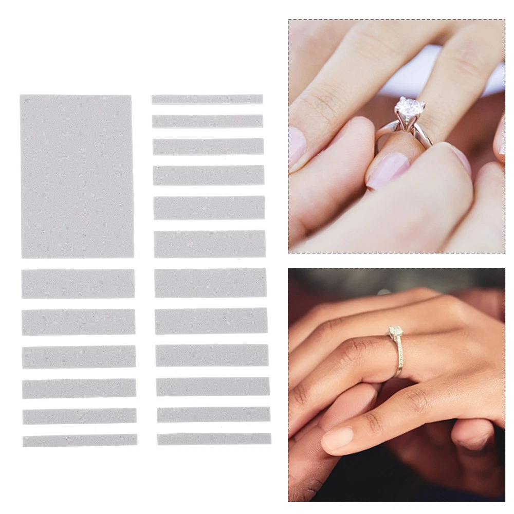 2 Sheets Jewelry silicone ring guard invisible ring size adjuster