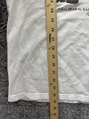 Polo Ralph Lauren Polo Bear Men’s Christmas White Large Long-Sleeve Shirt XL - Picture 8 of 11