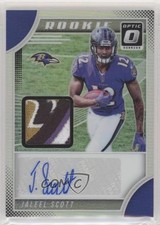 2018 Donruss Optic Rookie Patch Auto 34/35 Jaleel Scott #RPA-JS Patch Auto pm6