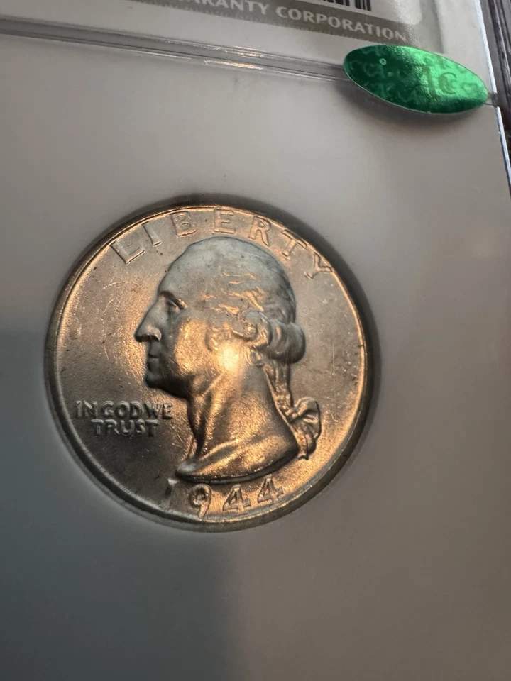 1944 D Washington Quarter - 25c NGC MS66 CAC - Image 3 of 4