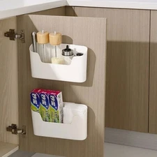 Kitchen Wall-mounted Adhesive Storage Rack Multifunctional Cabinet Door Storage