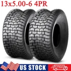 2PCS 13x5.00-6 Lawn Mower Tires 4Ply 13x5x6 Garden Tractors Tubeless Tires Tyres