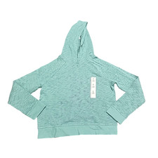 Cat and Jack Girls Hoodie Sweatshirt Medium Size 8 Green Long Sleeve Pullover