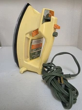 Vintage GE Self Clean II Electric Steam Dry Iron Stainless Steel